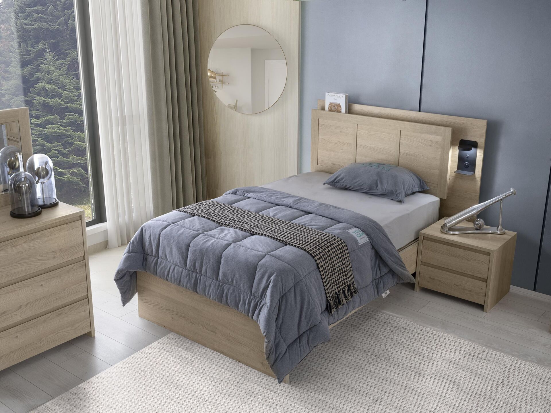 Vze Vega Genç Karyola Bazalı Başlık Dahil 120'lik