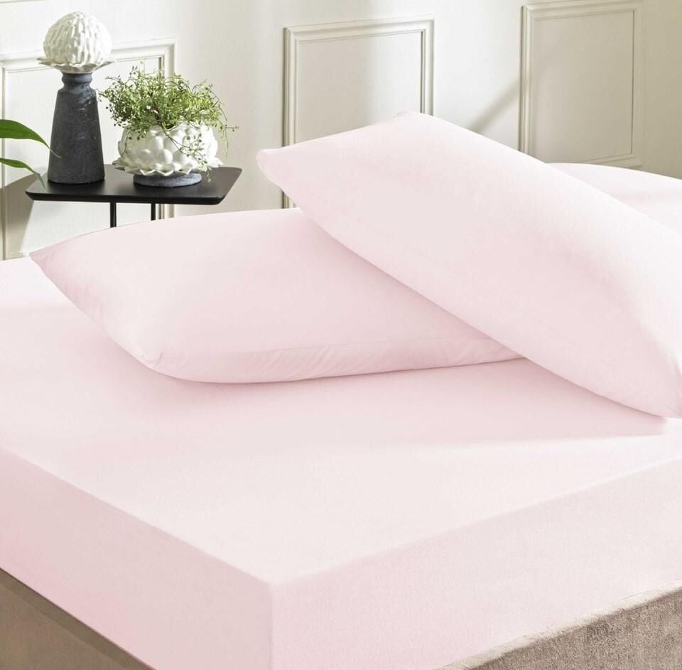 Taç Rf Color Dreams  Fitted Çarşaf Seti Pudra Çift Kişilik