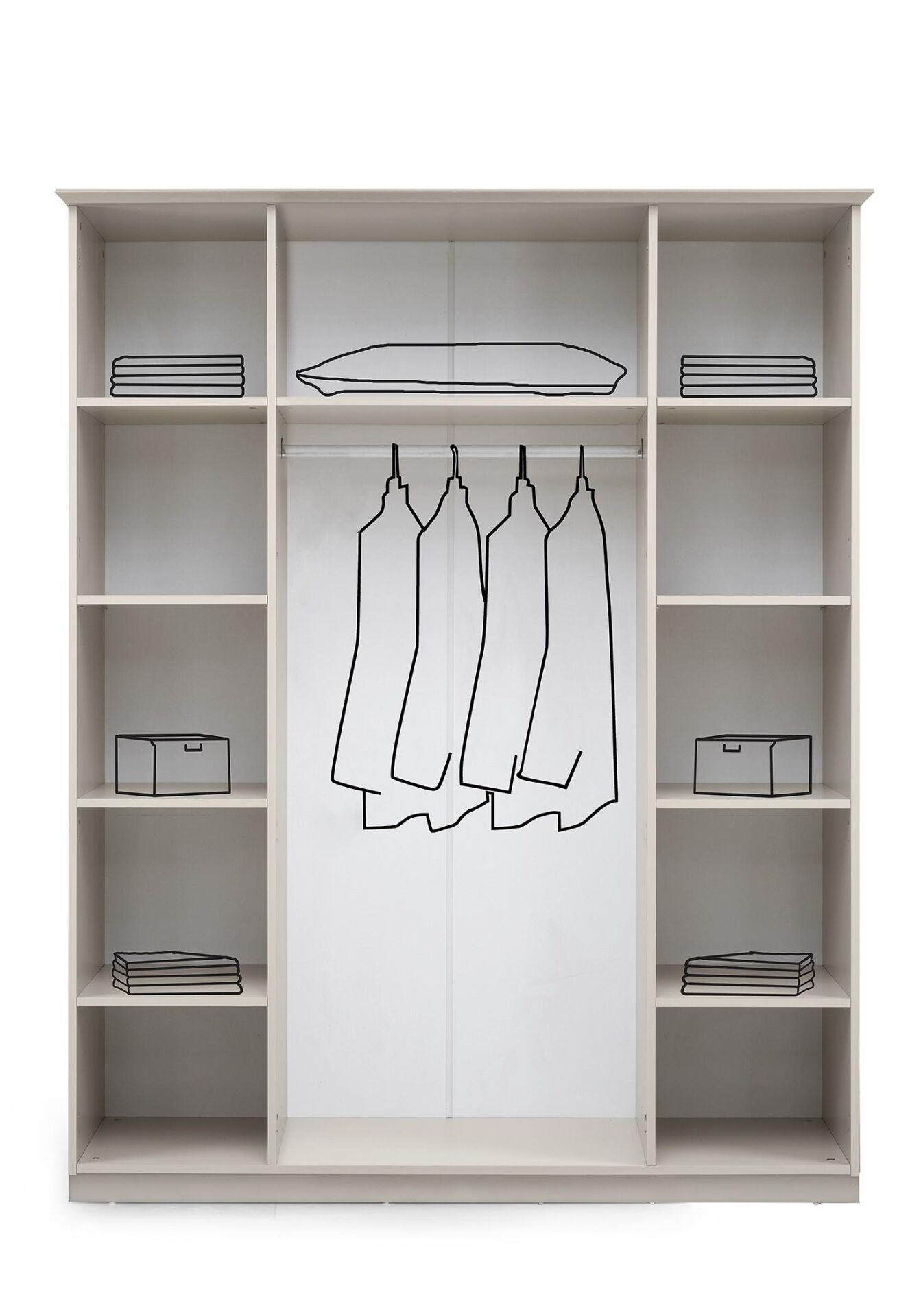 Vze Kanyon 4 Kapılı Dolap