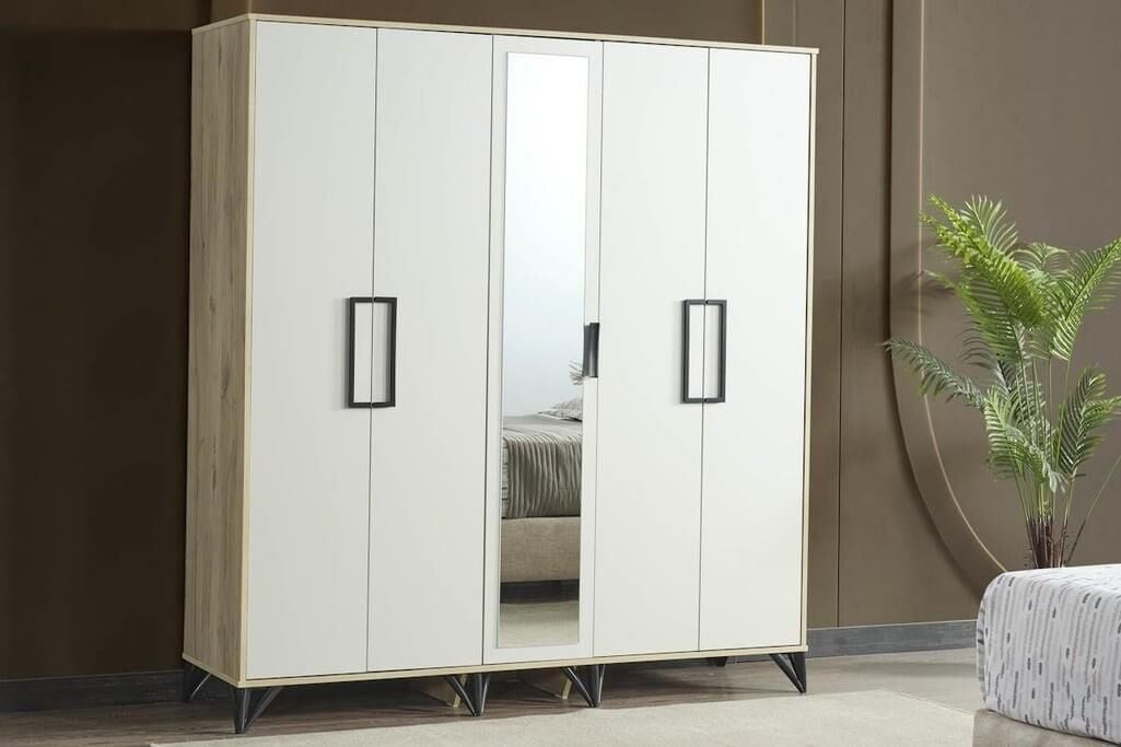 Mds Ekin 5 Kapaklı Dolap Beyaz