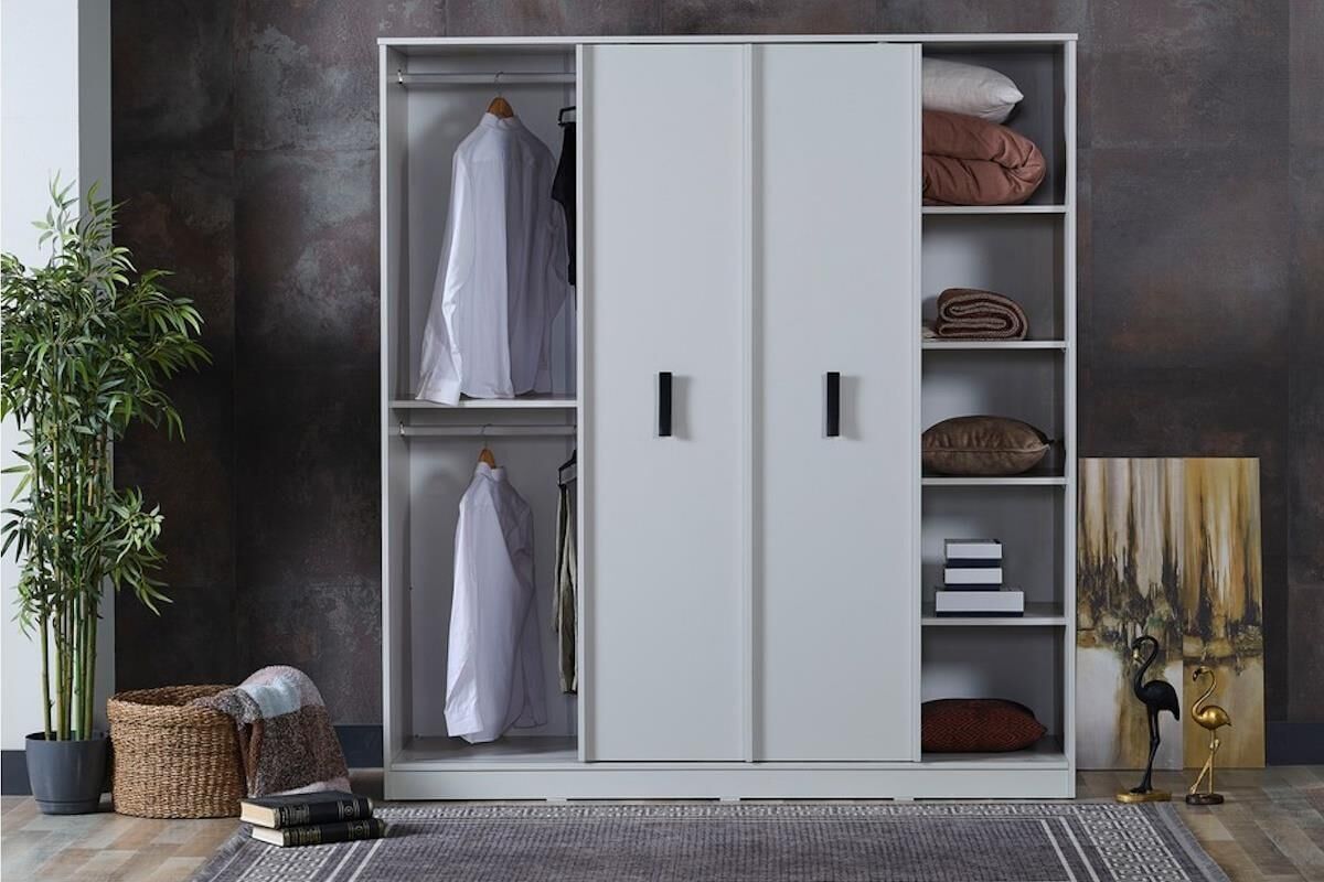 Mds Buse 190 cm Sürgü Kapaklı Dolap
