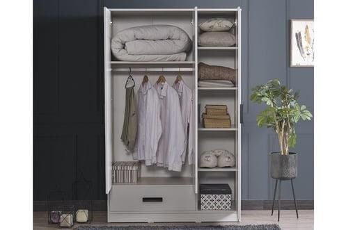 Mds Sude 3 Kapaklı Dolap Beyaz