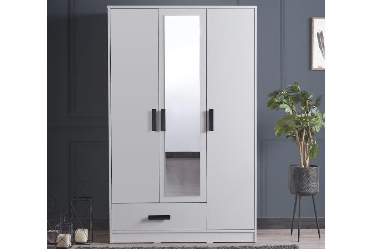 Mds Sude 3 Kapaklı Dolap Beyaz