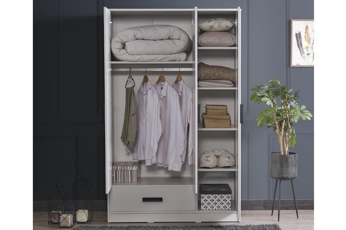 Mds Sude 3 Kapaklı Dolap Beyaz