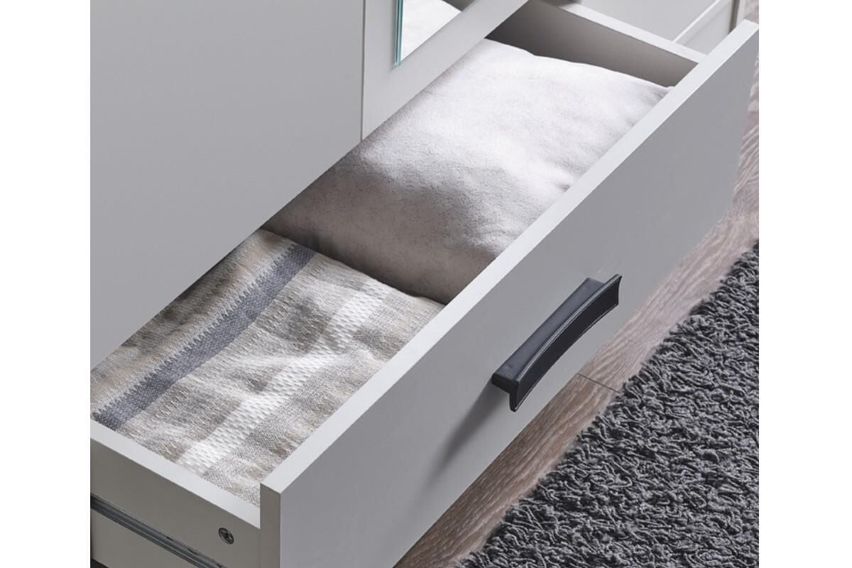 Mds Sude 3 Kapaklı Dolap Beyaz