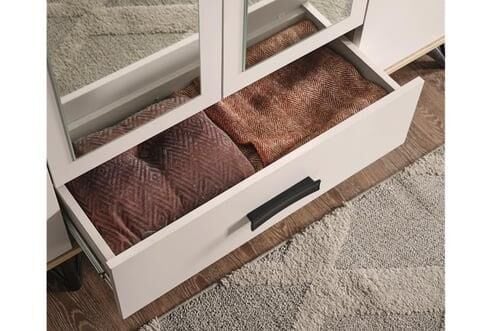 Mds Ekin 4 Kapaklı Dolap Beyaz