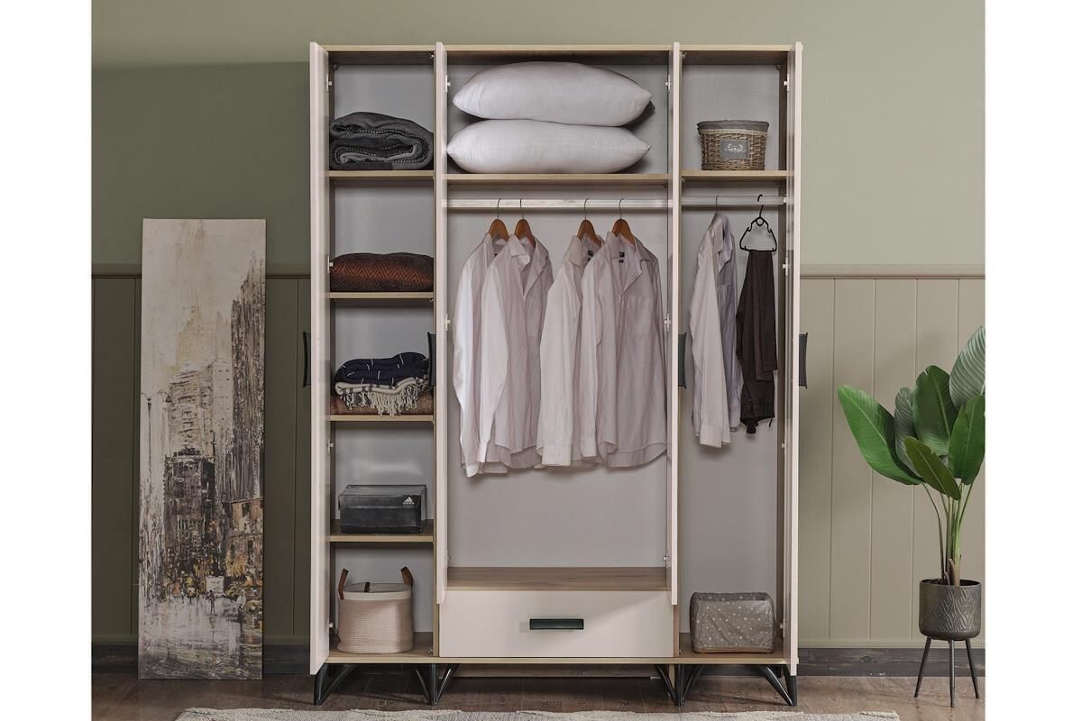 Mds Ekin 4 Kapaklı Dolap Beyaz