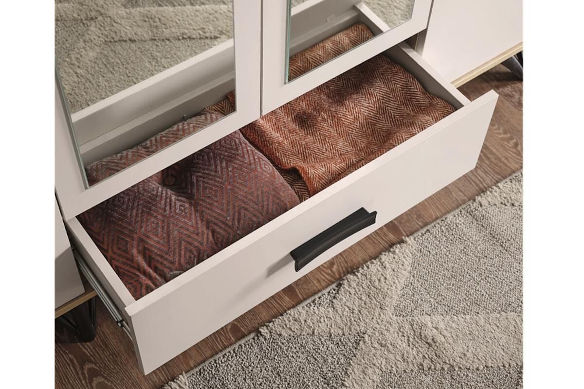 Mds Ekin 4 Kapaklı Dolap Beyaz