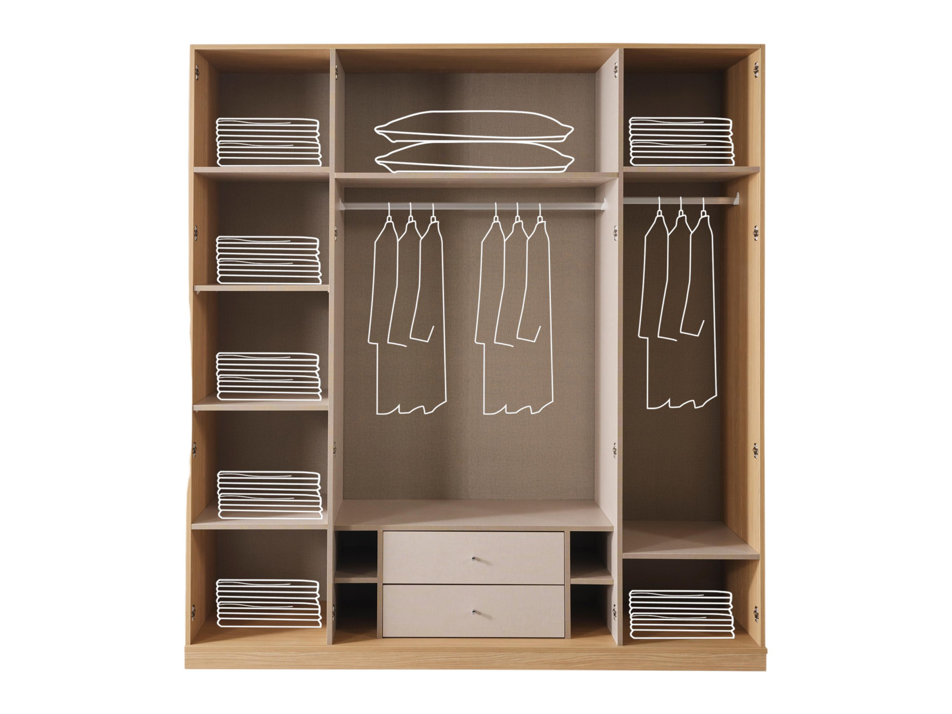 Bym Helen Açma Kapaklı Dolap