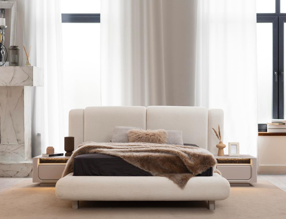 Rll İnci Karyola(Baza Başlık Dahil)