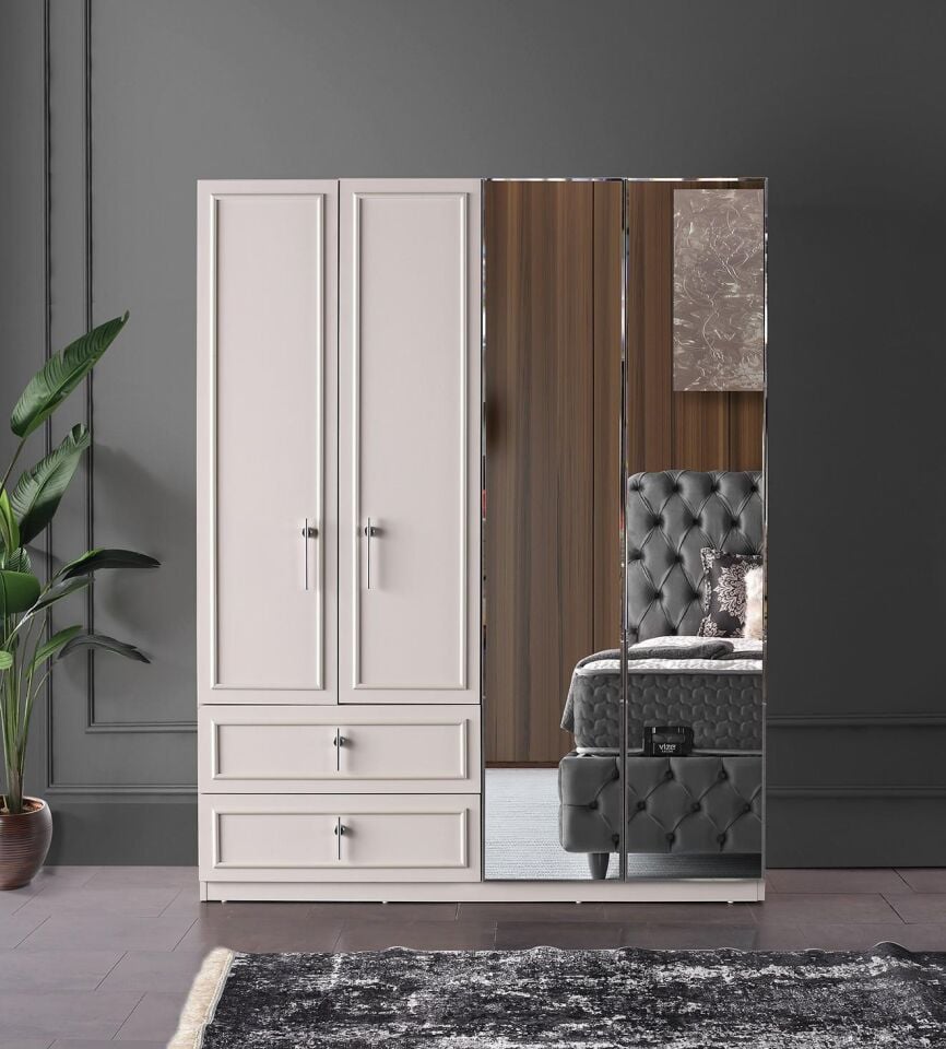 Vze Mabel 4 Kapılı Dolap