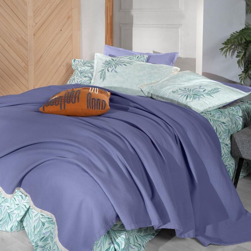 Sarev Adrıan Pike Takımı Tek Kişilik Mavi Yeşil