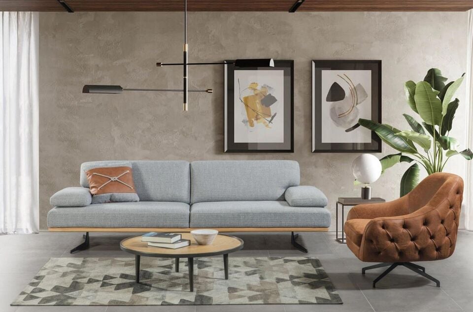 Zinde Marissa 3 Lü Koltuk  Düz