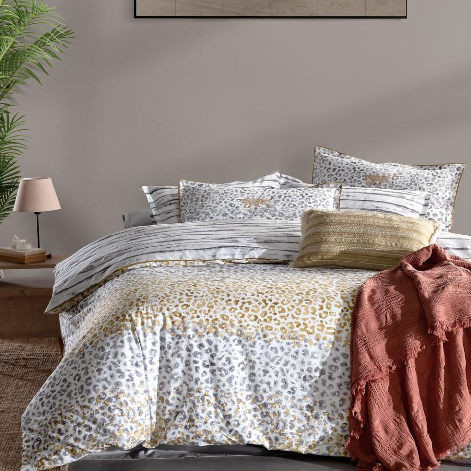 Sarev Persian Fancy Nevresim Takımı Tek Kişilik Gri