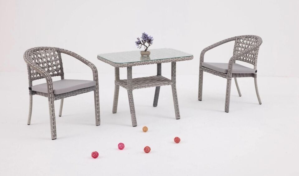 Sdr Lima Çay Seti 1+1+Masa Stone