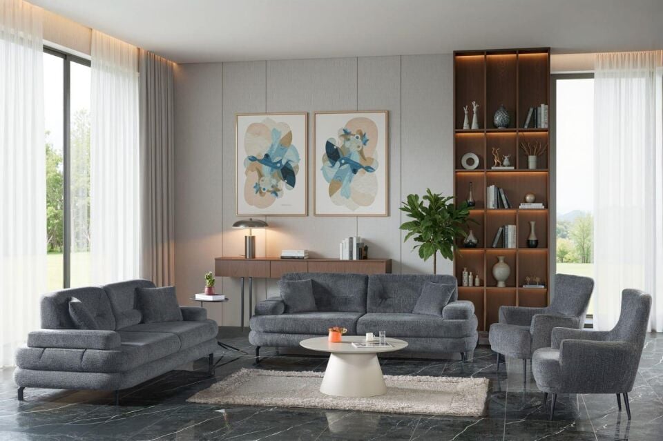 Bst Assos Koltuk Takımı 3+3+1