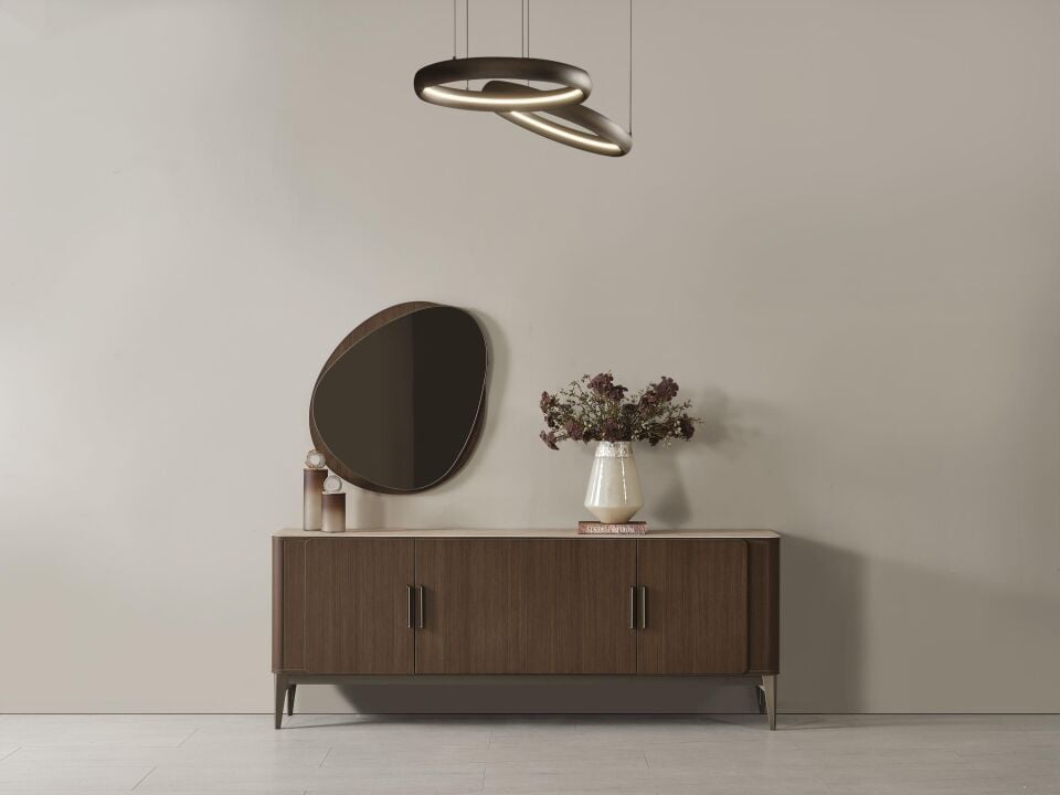 Bg Aura Konsol Aynası(Ceviz)