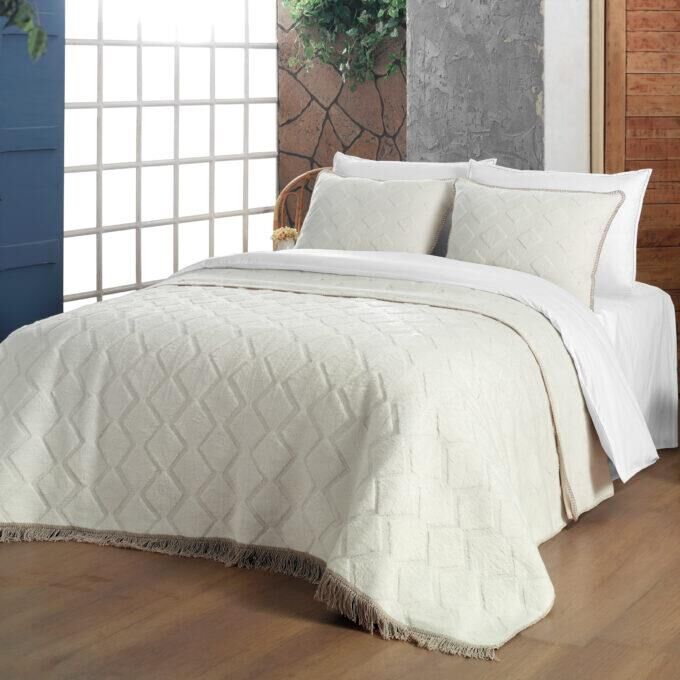 Sarev Omnia Battaniye Seti Tek Kişilik Ekru