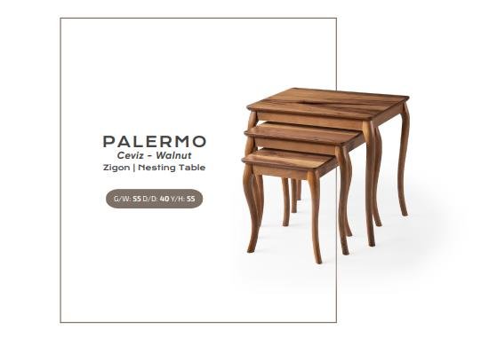 Nar Palermo Zigon Sehpa Ceviz