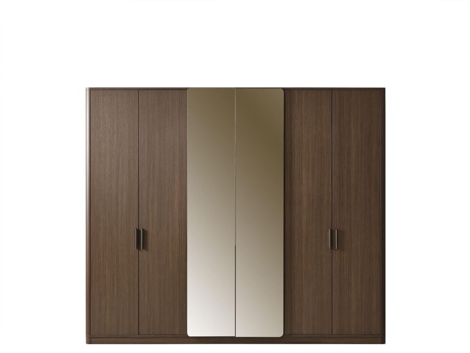 Bg Aura 6 Kapılı Dolap(Ceviz)