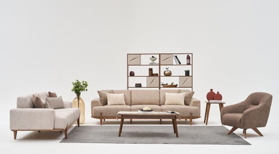 Mil Perge Koltuk Takımı 4+3+1