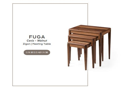 Nar Fuga Zigon Sehpa Ceviz