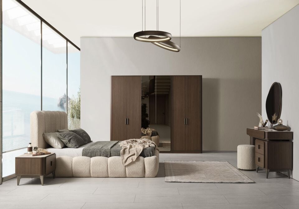 Bg Aura Yatak Odası Takımı(Ceviz)