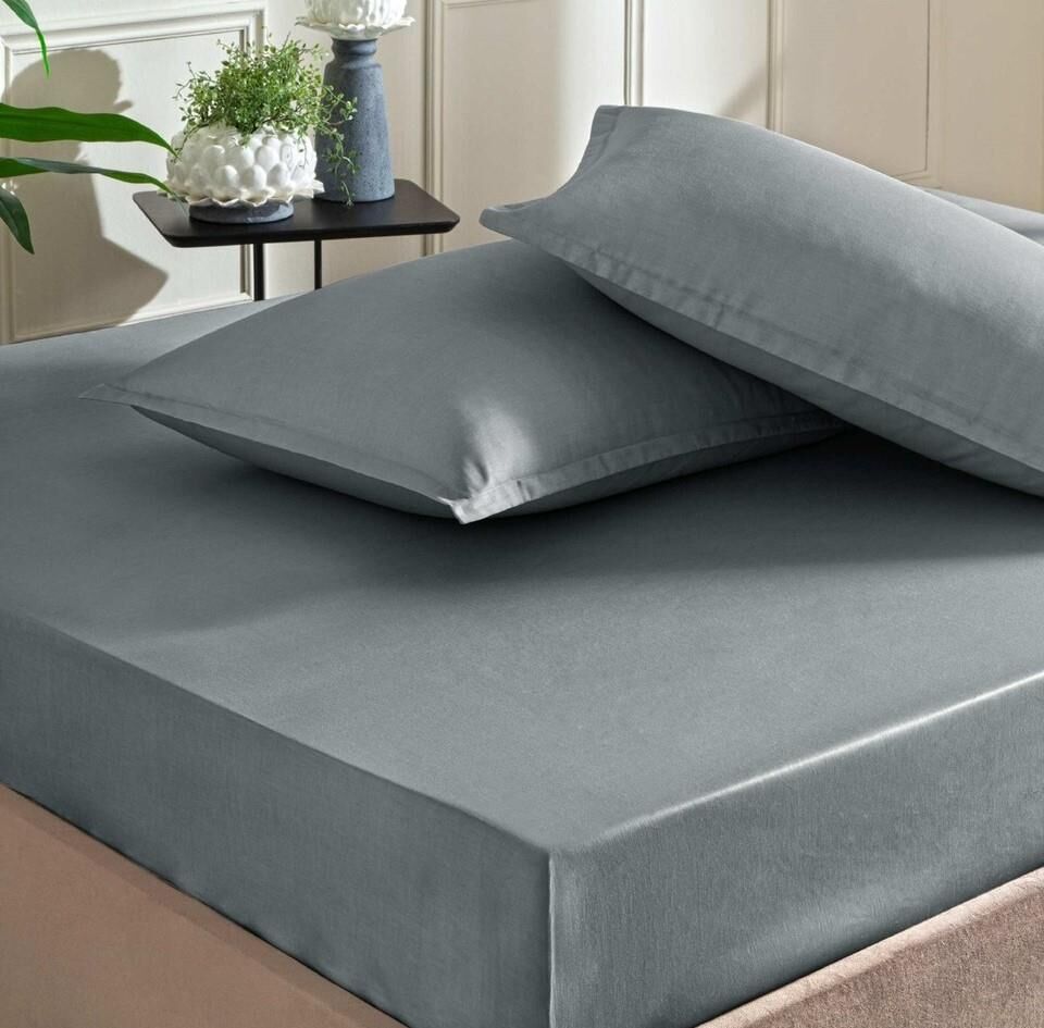 Taç Rf Color Dreams  Fitted  Çarşaf Seti Antrasit Çift Kişilik