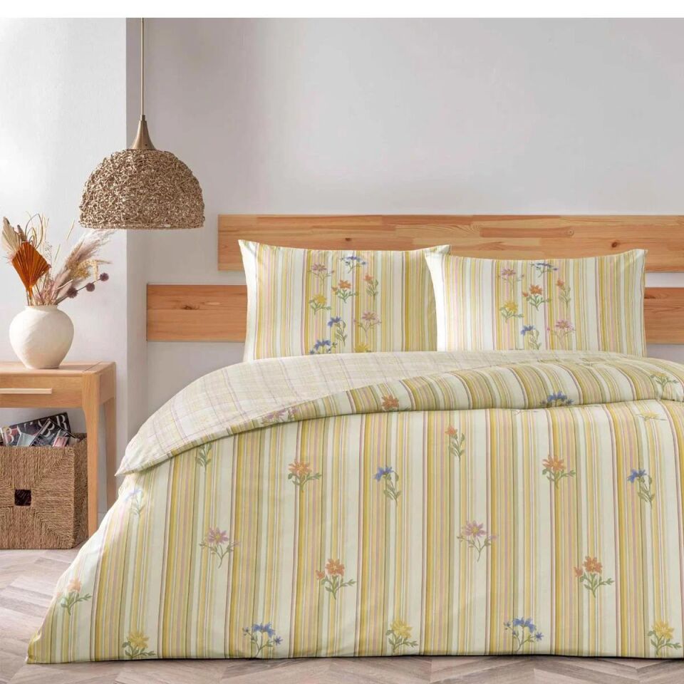 Taç 3464 Rf Carlıse Turuncu Nevresim Takımı Çift Kişilik