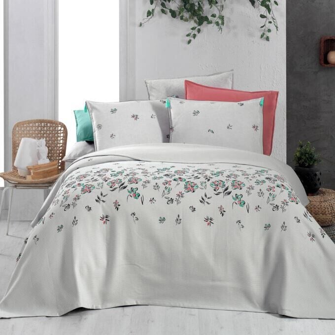 Sarev Saira Pike Takımı Tek  Kişilik Gri