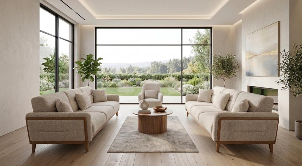 Prl Yağmur Koltuk Takımı 3+3+1