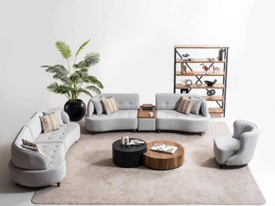 Wes Lotus Koltuk Takımı 3+3+1+Sehpa