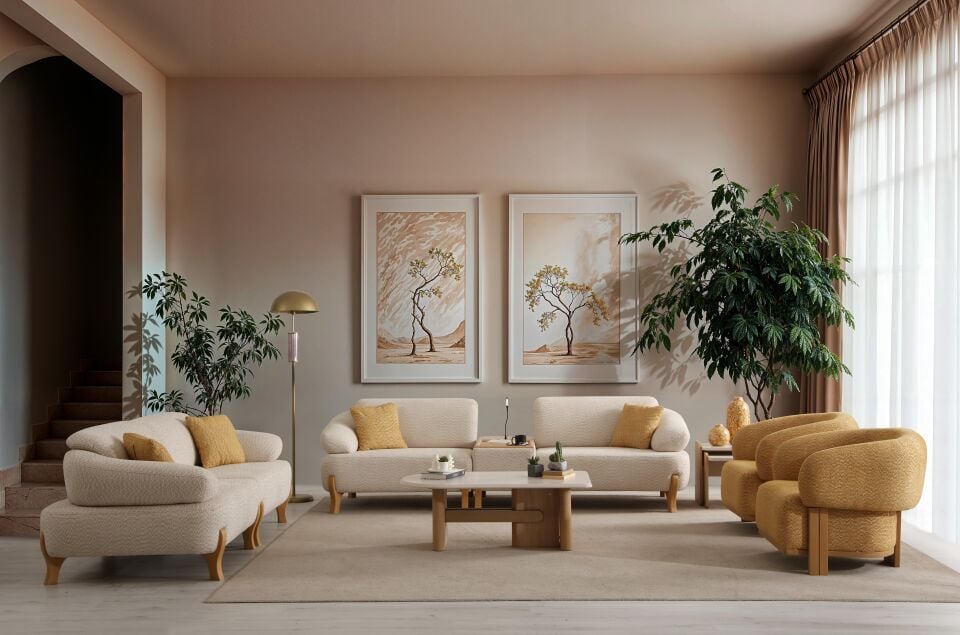 Rll Bianco Koltuk Takımı 331 (Orta Modüllü)