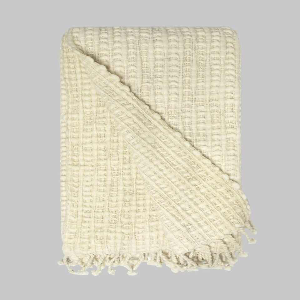 Sarev Lucıano Throw Ekru