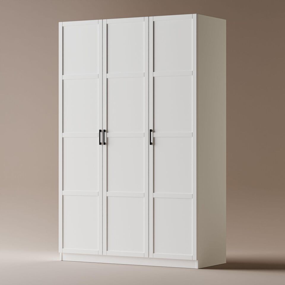 Vm 3596 Regata 3 Kapılı Gardırop (Beyaz)