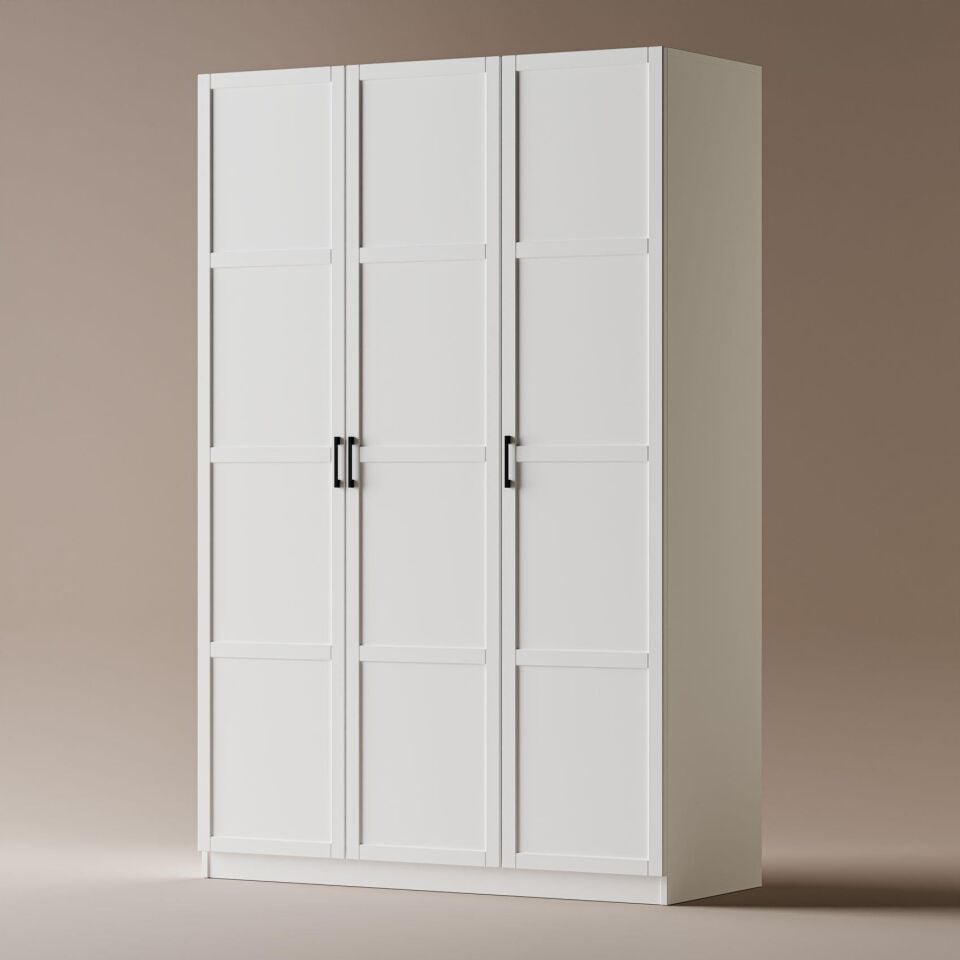 Vm 3596 Regata 3 Kapılı Gardırop (Beyaz)