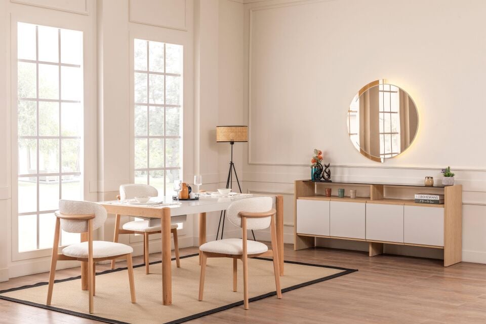 Krk Natura Yemek Odası Takımı