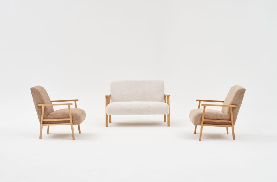 Mil Wood İskandinav Oturma Takımı