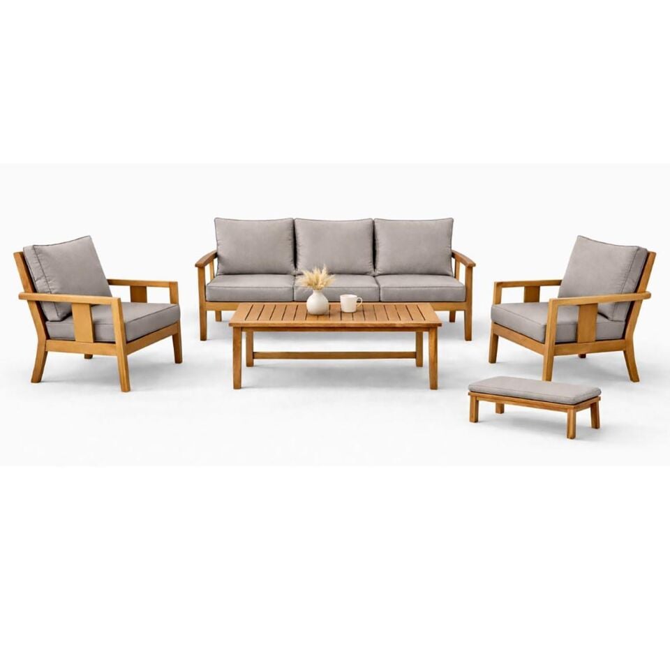 Plm Coss Ahşap Bahçe Balkon Takımı