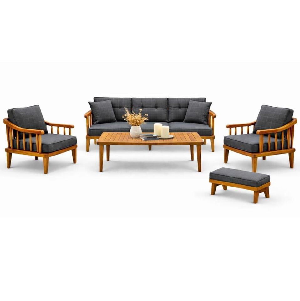 Plm Terra Ahşap Bahçe Balkon Takımı