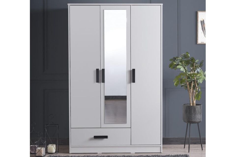 Mds Sude 3 Kapaklı Dolap Beyaz