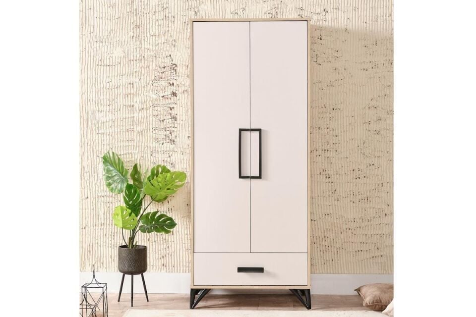 Mds Ekin 2 Kapaklı Dolap Beyaz