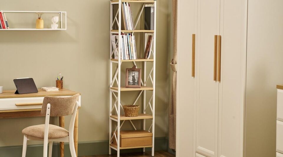 Mil Tena 45*180 Metal Kitaplık