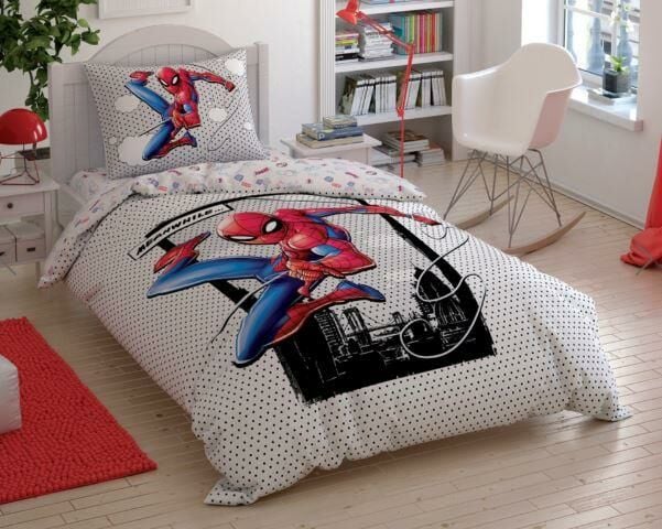 Taç 3607 Brf Lisanslı Nevresim Takımı Spiderman Cloudy