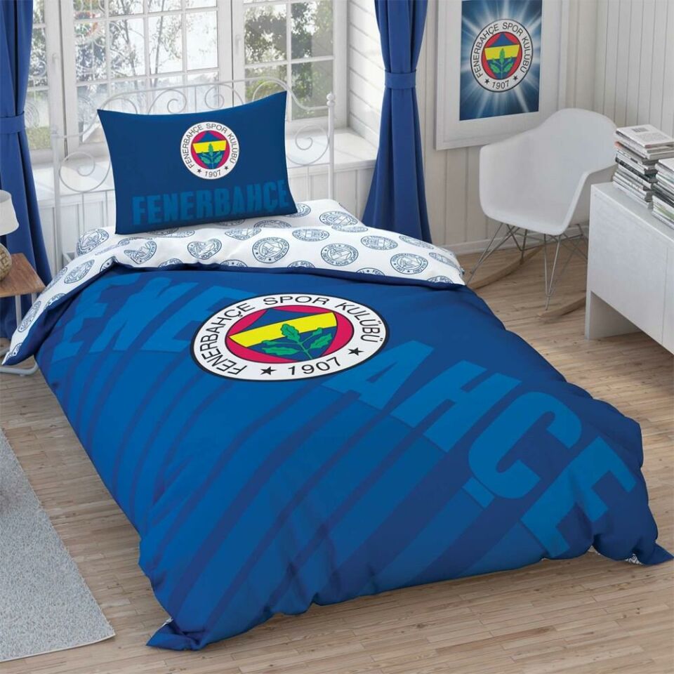 Taç 4808 Brf Kulup Lisanslı Nevresim Takımı FB Logo Lacivert
