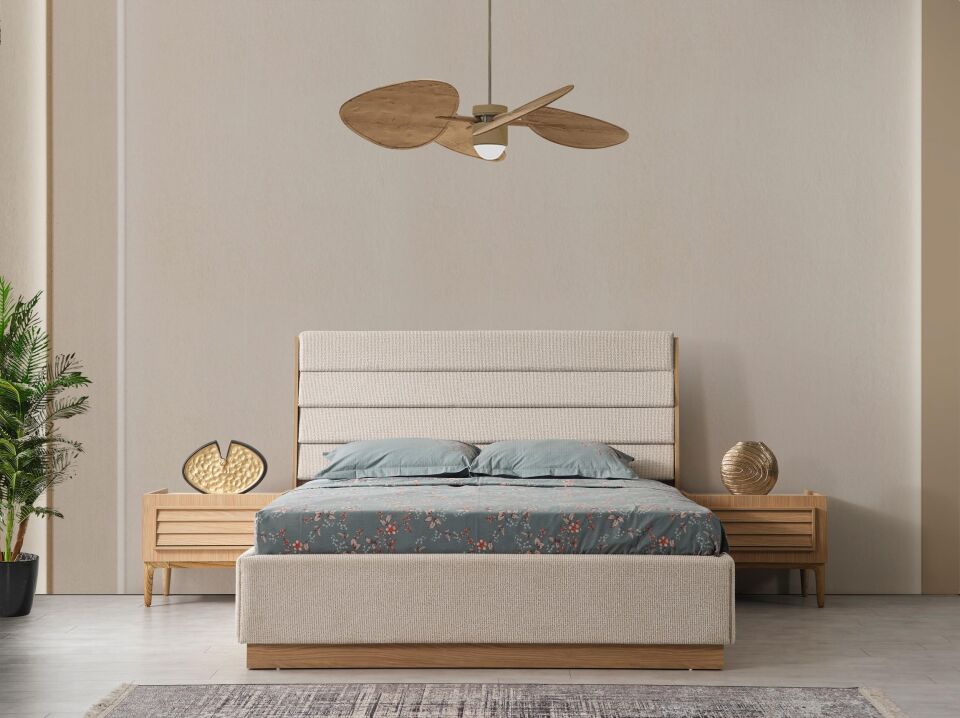 Bym Helen Bazalı Karyola Başlık Dahil 160*200