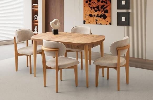 Nar Kelebek Yemek Masası Takımı