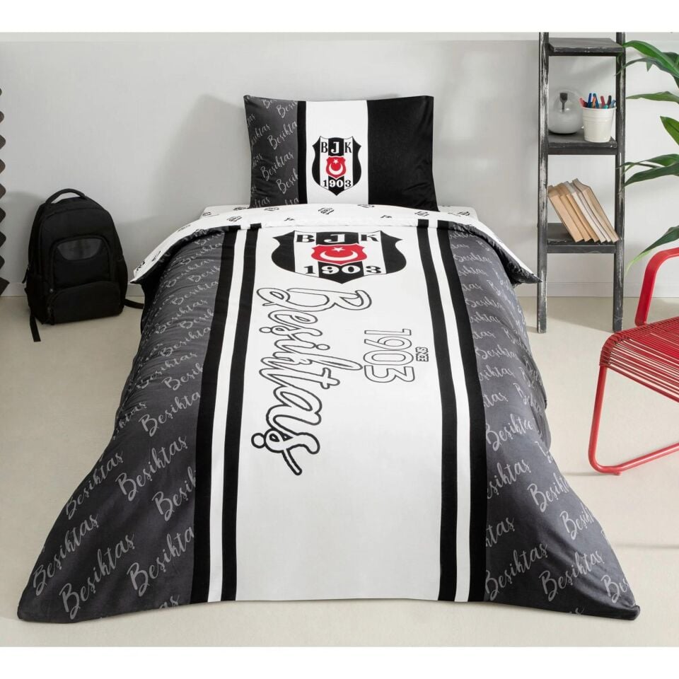 Taç 4812 Brf Kulup Lisanslı Nevresim Takımı Beşiktaş 1903 Glow