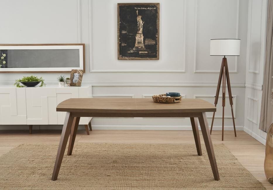 Mil Lego Sabit Ceviz Yemek Masası