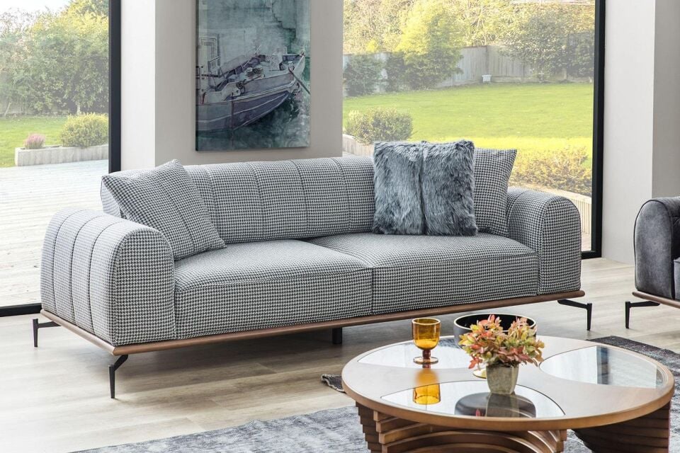 Zinde Diamond 3 Lü Koltuk  Düz